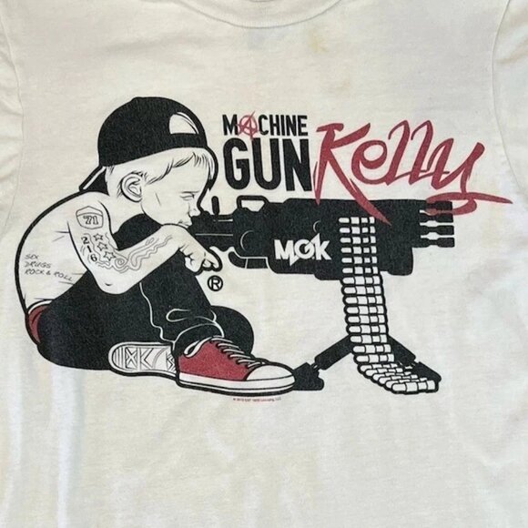 Machine Gun Kelly MGK 2012 Lace Up Tour T-shirt 140 - Picture 2 of 5